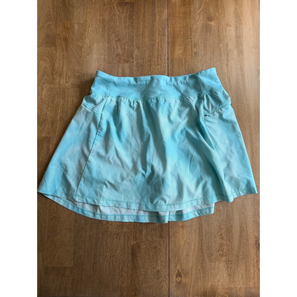 All in Motion Womens XL 14/16 Blue Dotted Active Skort Tennis Golf Skirt Pocket